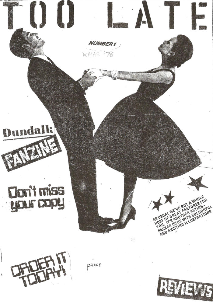 Cover of Too Late issue 1 1978 Dundalk Fanzine