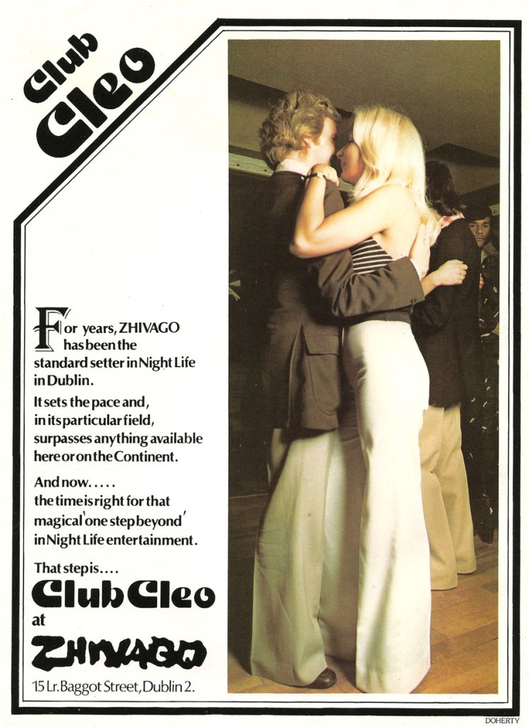 club cleo zhivago dublin 2 nightclub 1975