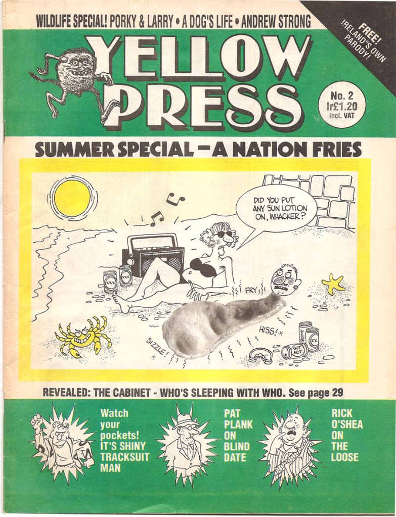 Yellow Press Ireland Comic Magazine 1992 Cover
