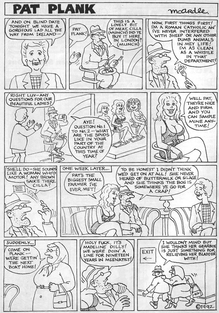 Yellow Press Ireland Comic Magazine 1992 pat the plank
