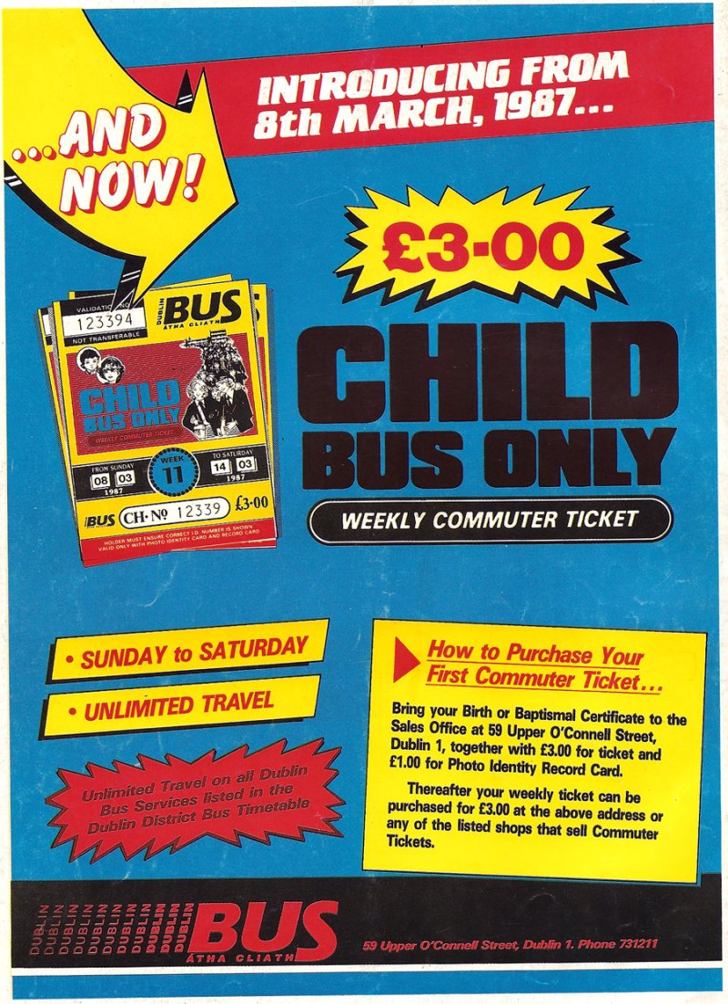 dublin bus child ticket weekly