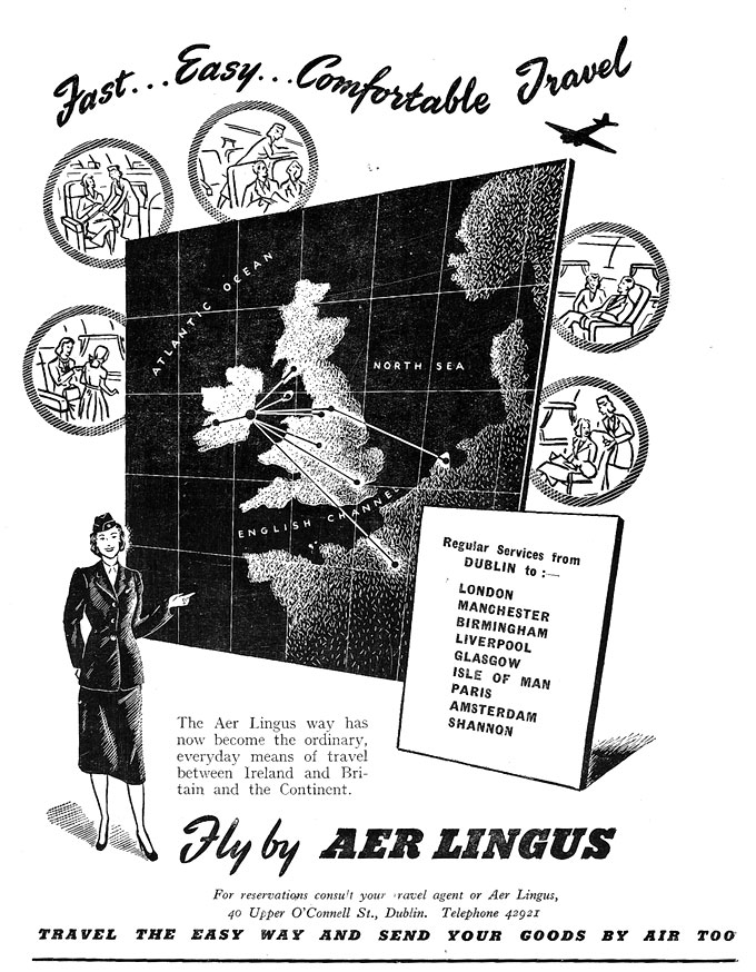 aer lingus advert 1950 1951