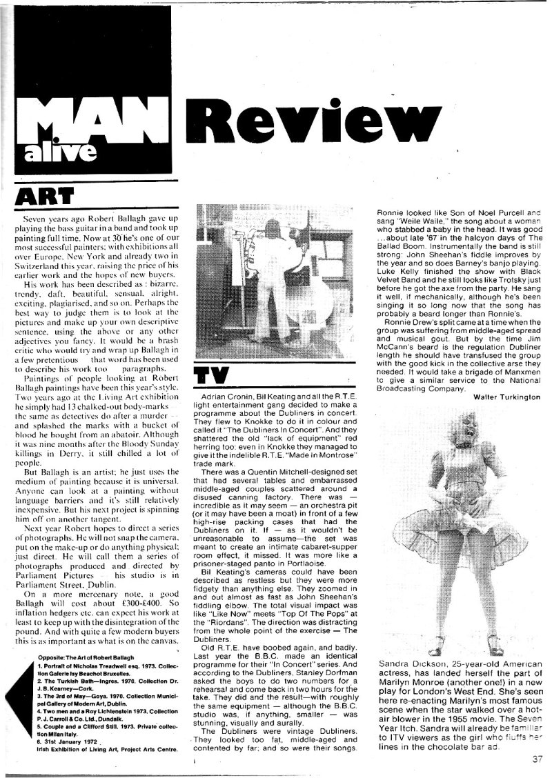 man alive 4 ireland october 1974 robert ballagh