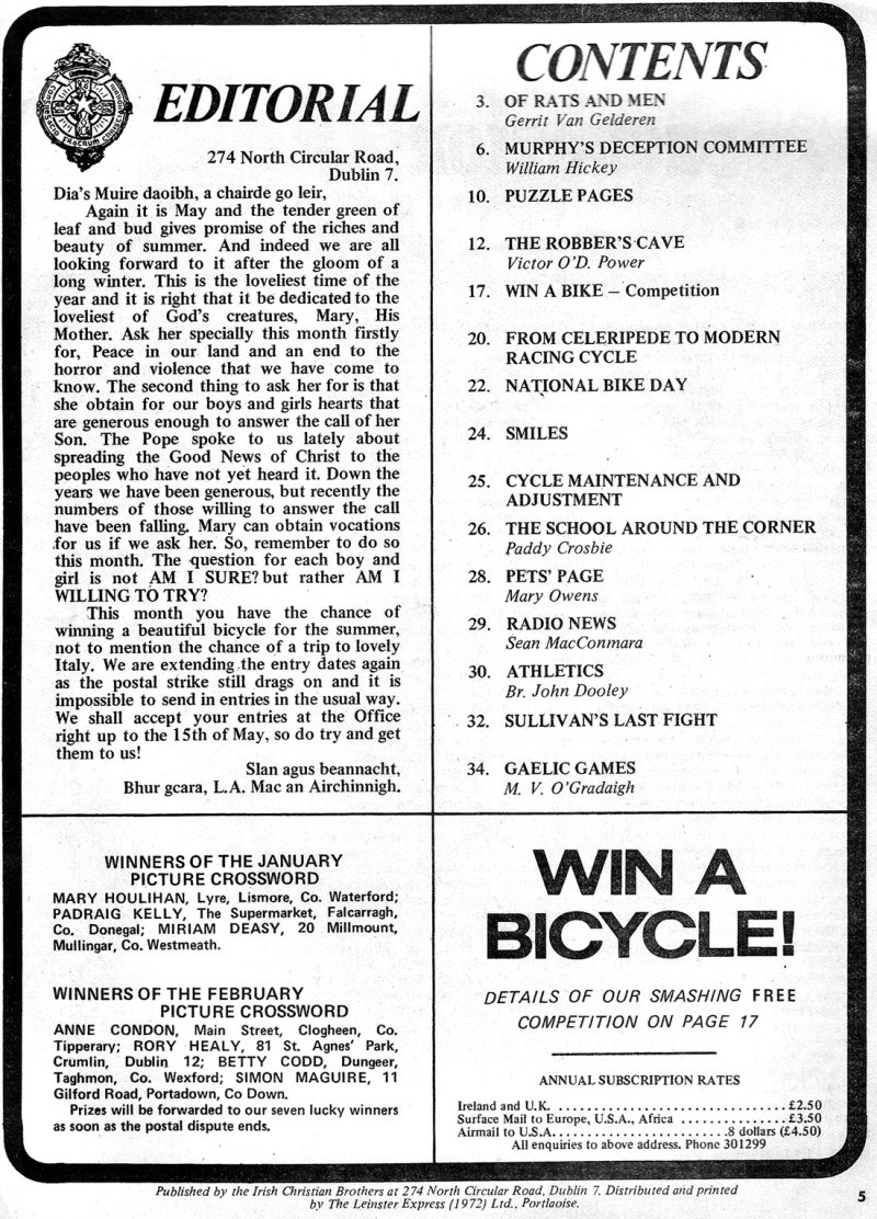 cover our boys may 1979 contents