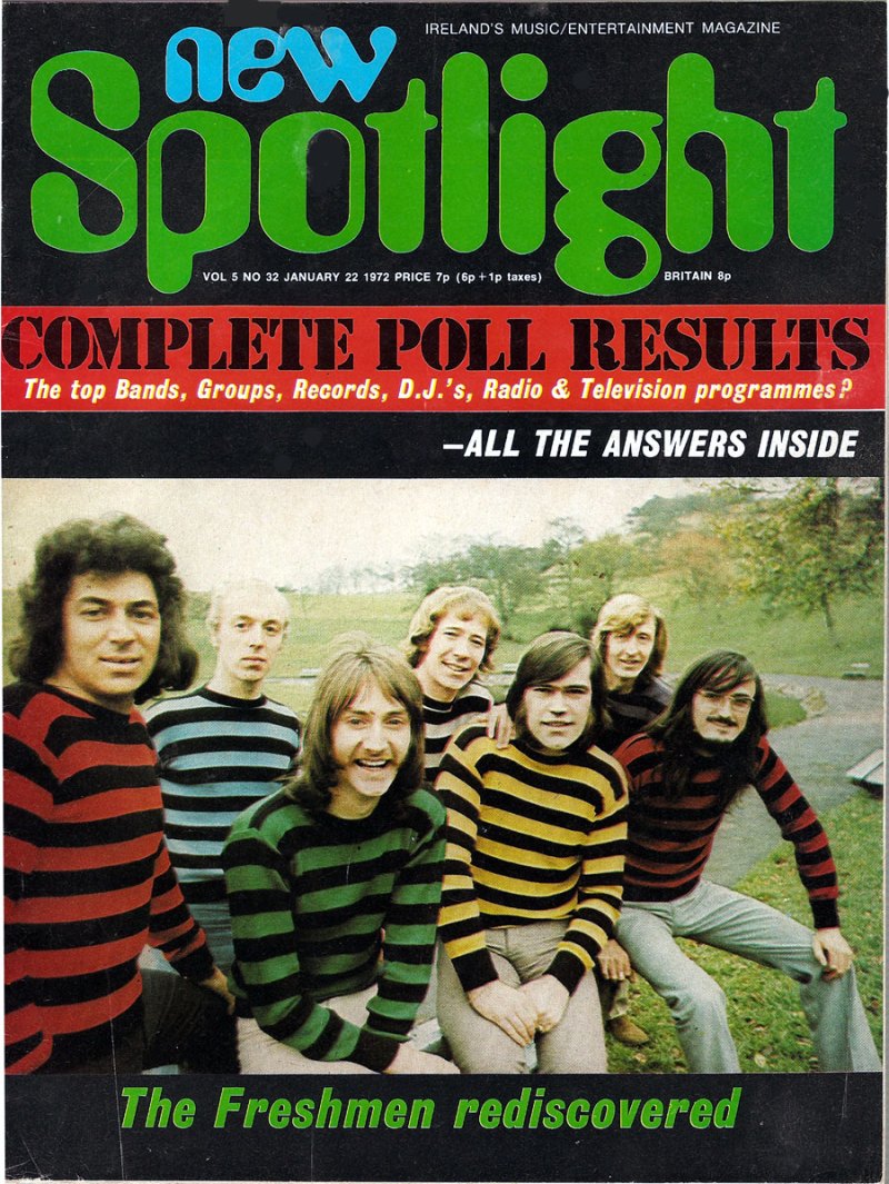 new spotlight mag ireland January 1972 cover freshmen