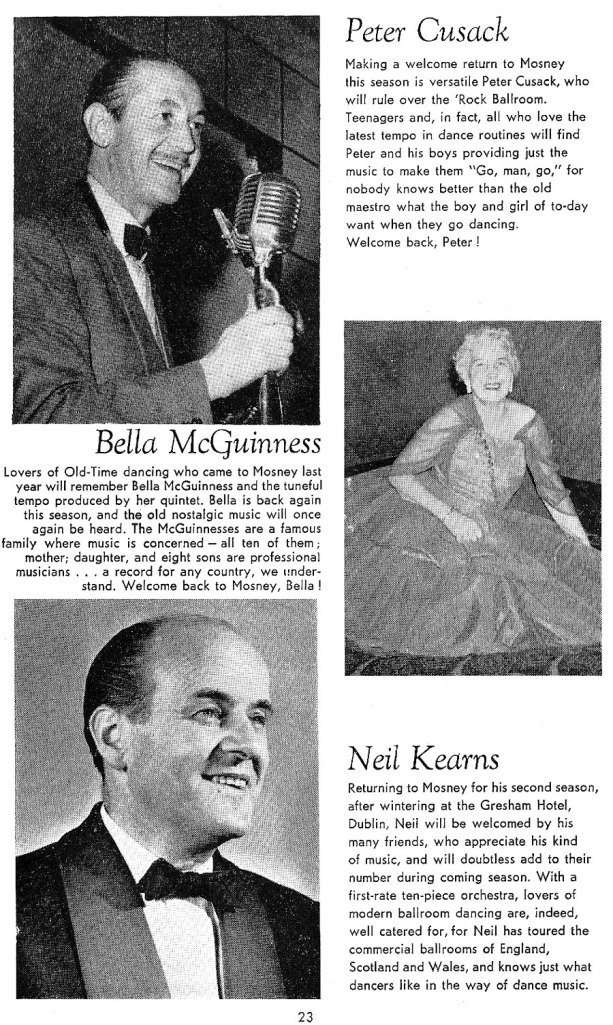 entertainers butlins mosney 1962