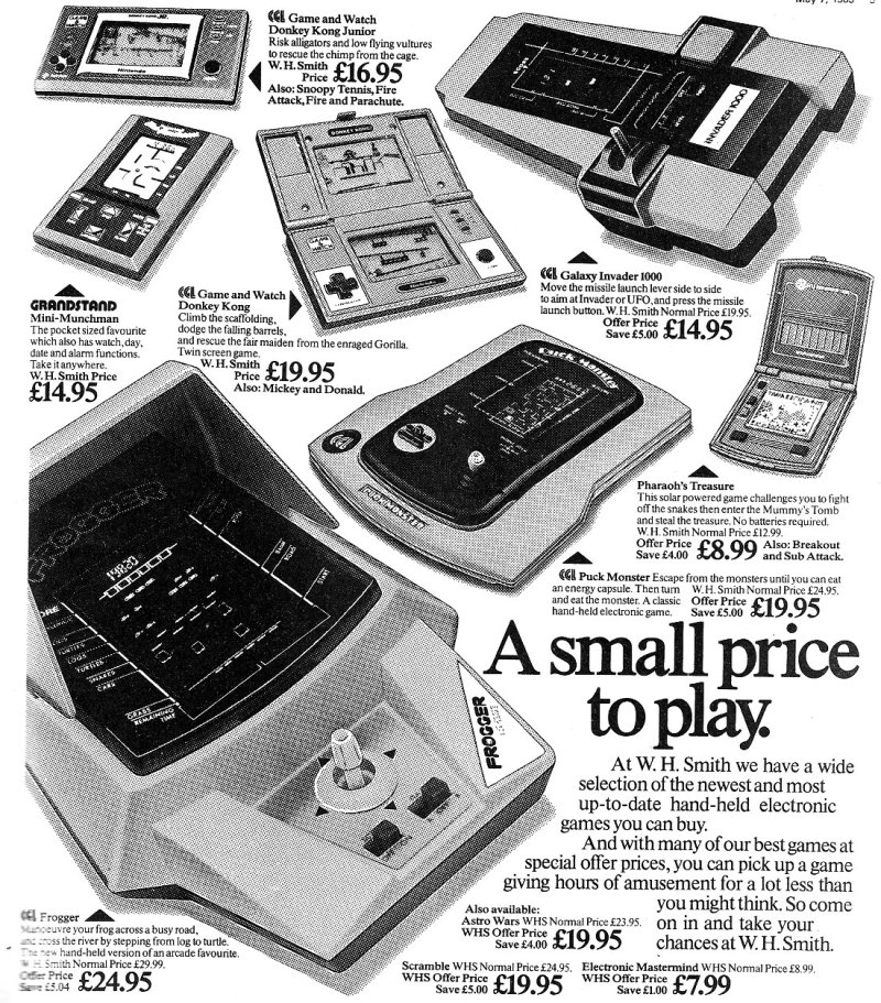 hand held electronic games