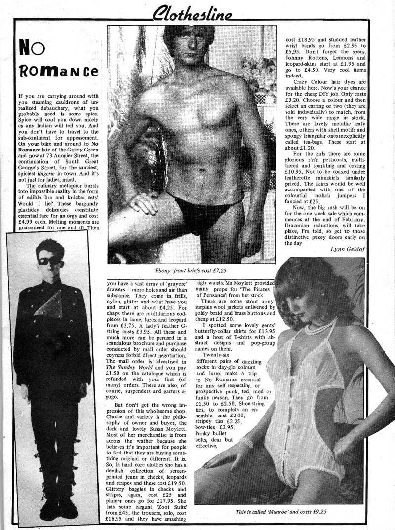 no romance shop in dublin 1982