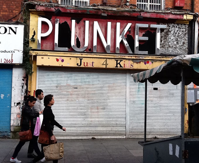 plunket shop sign moore st