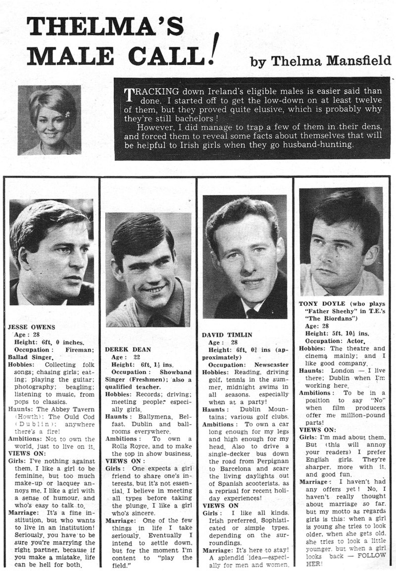 thelma_man derek dean jesse owens david timlin tony doyle riordans 1966