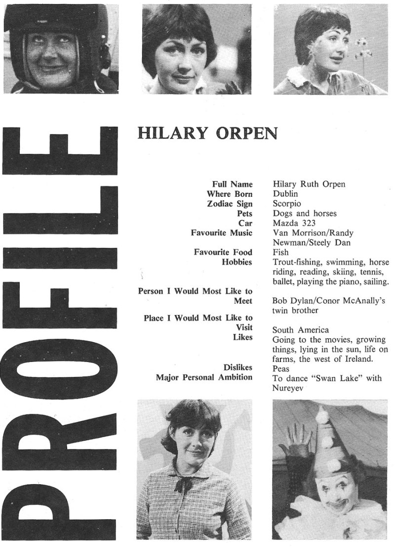 Hilary Orpen young line 1980