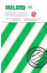 Ireland V England Rugby Match Programme 1977
