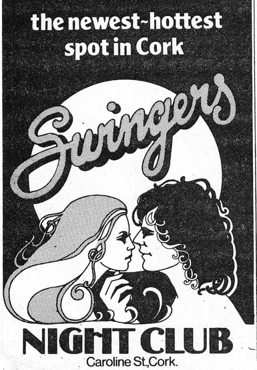 swingers-advert-scene mag cork nightclub 1976