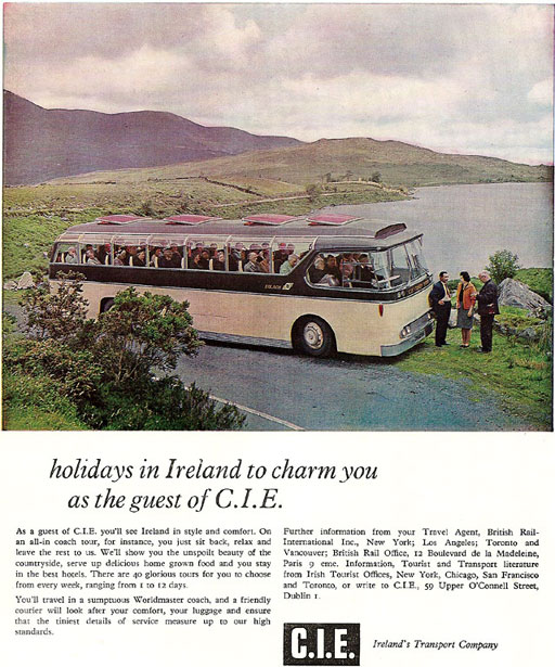 cie bus tours ireland 1965
