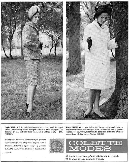 colette fashion Dublin 1965