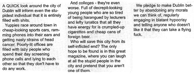 editorial the slate magazine issue 1 dublin 2000 editorial the slate magazine issue 1 dublin 2000