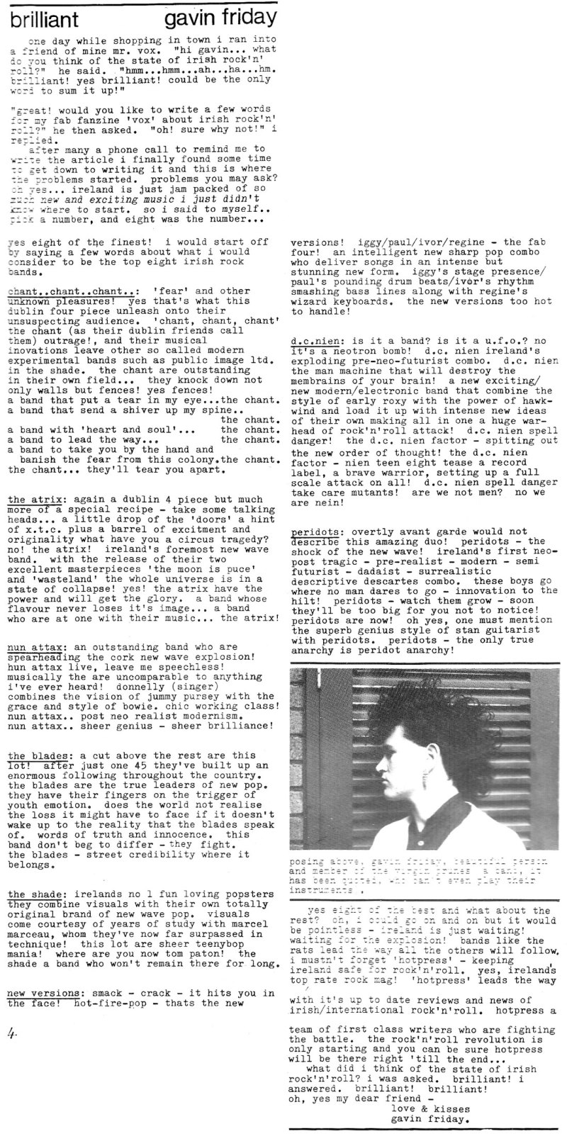 gav_friday 8 irish bands 1980 blades dc nien atrix shade peridots nun attax irish bands 1980