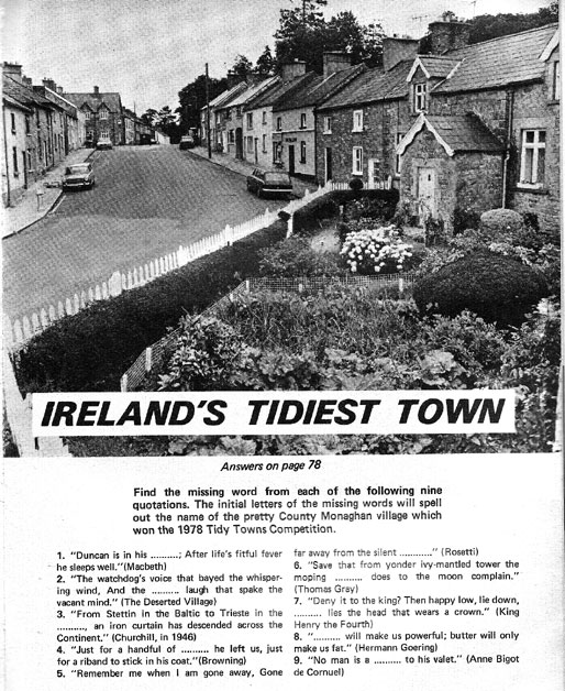 tidy-town glaslough 1979