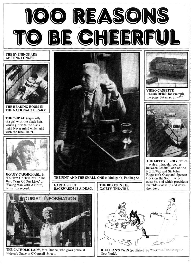 100 reasons to be cheerful in dublin 1980