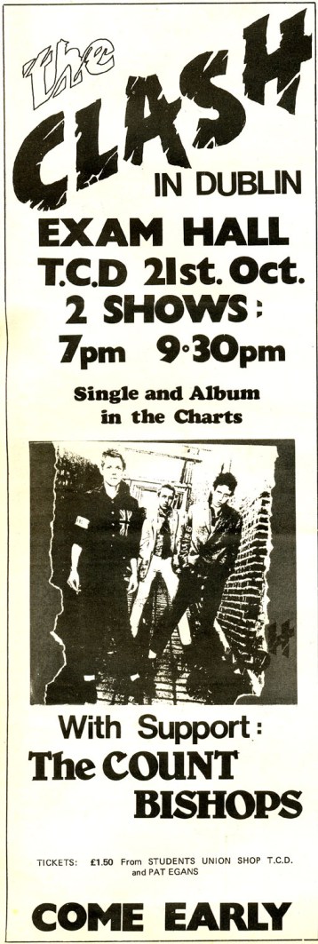 clash_advert_trinity_dublin_oct_1977
