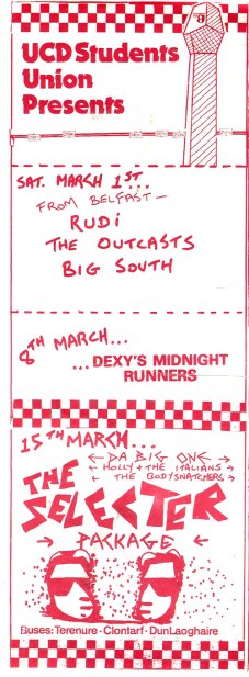 2tone selecter dexys ucd 1980 2tone selecter dexys ucd 1980