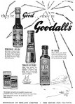 goodalls sauces yr 1961