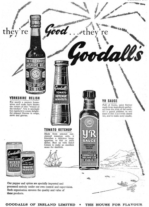 goodalls sauces yr 1961