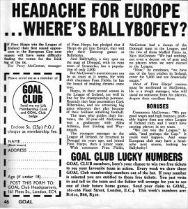 ballybofey finn harps 1971