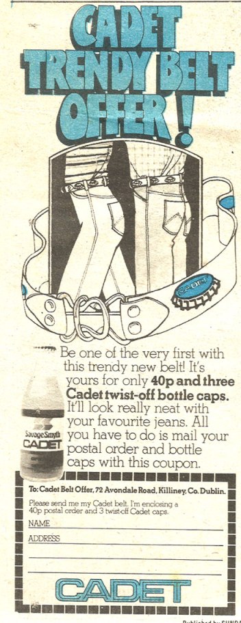 cadet trendy belt offer 1977