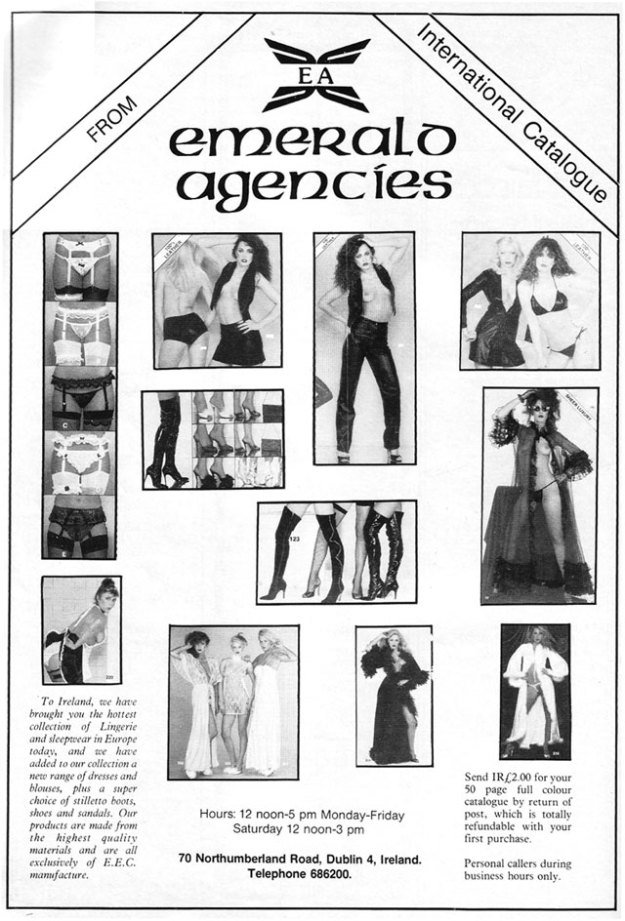 Emerald Agencies, Dublin, (year not listed) mid/late 80s 