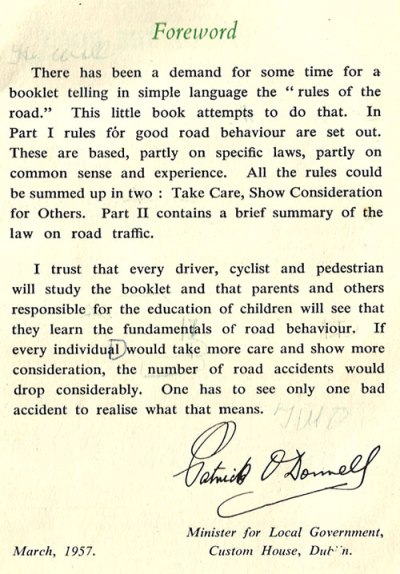 foreword rules of road ireland 1957 foreword rules of road ireland 1957