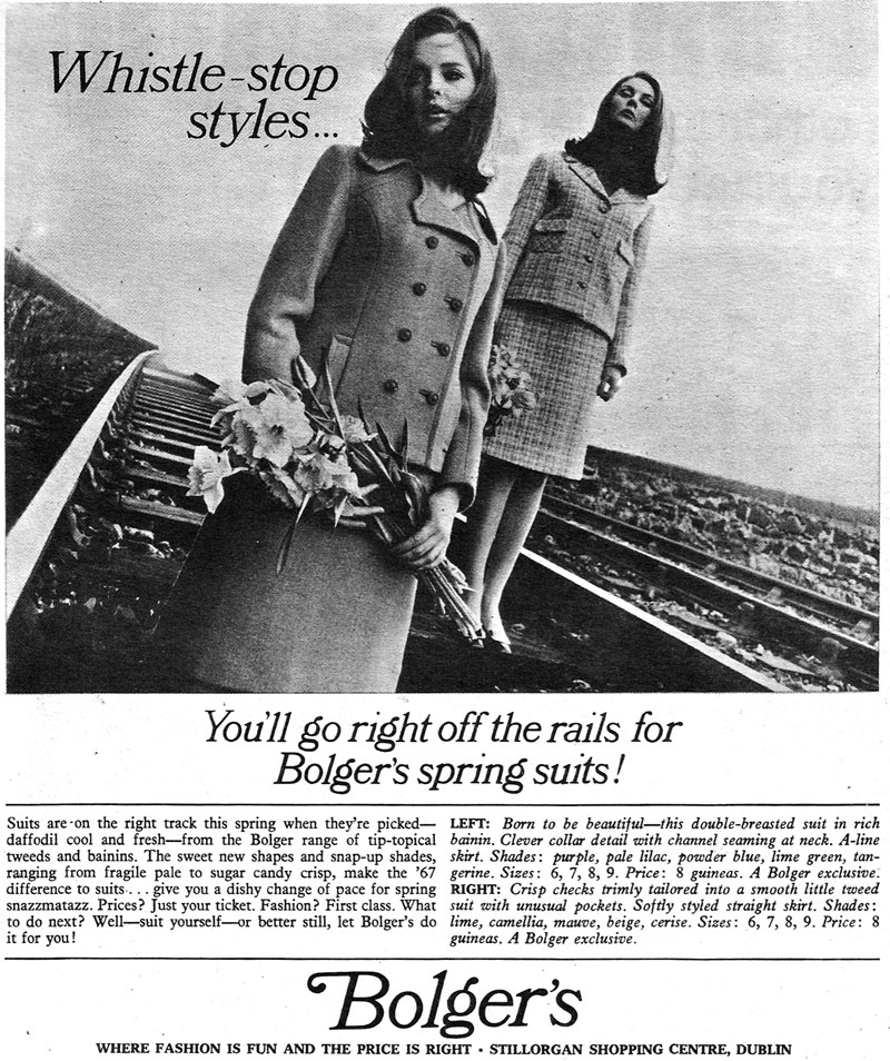 bolgers fashion shop advert 1967