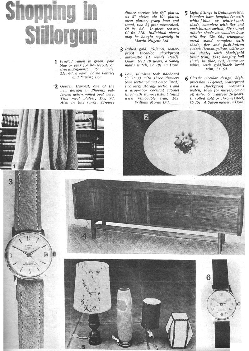 shopping stillorgan 1967 household