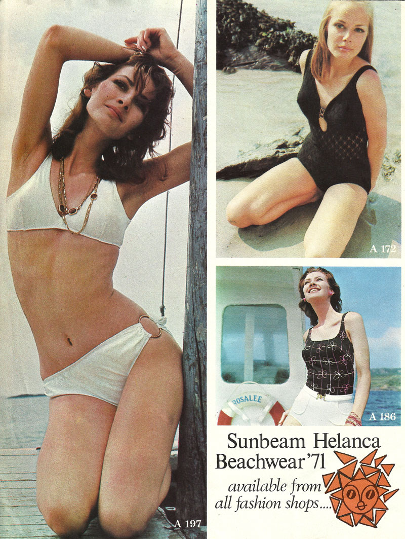 helanca sunbeam beachwear 1971 caherdaniel kerry