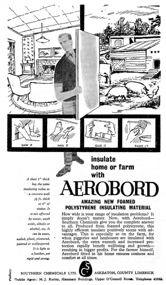aeroboard advert 1961 limerick