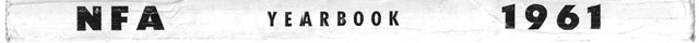 NFA 1961 Yearbook spine