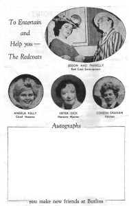 red coats butlins mosney 1965