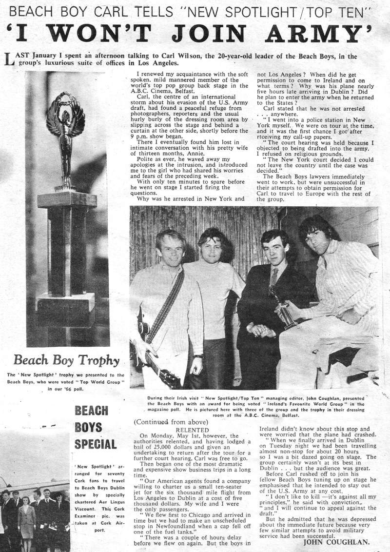 john-coughlan-beach-boys-ireland-1967 john-coughlan-beach-boys-ireland-1967