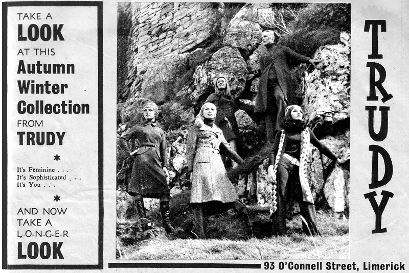 Trudy boutique Limerick 1970 advert