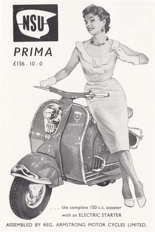 nsu-prima reg-armstrong-motor-cycles