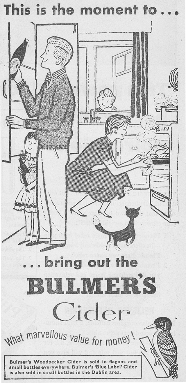 Bulmers-cider-advert-1958-irish-press