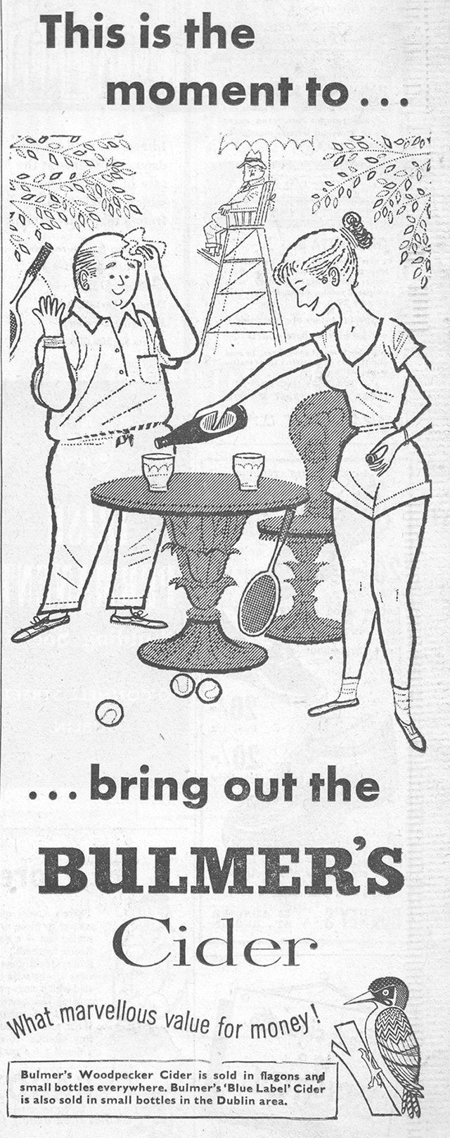 Bulmers-cider-advert-1958-Sunday-press