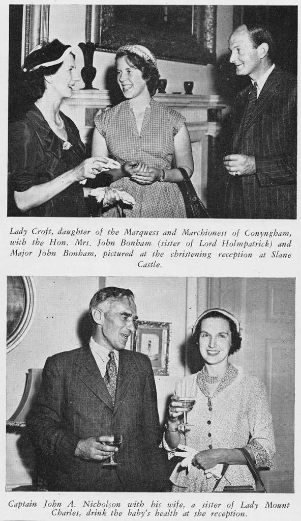 At christening Lord Mount Charles, Slane 1991